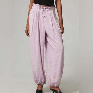 Anthropologie Women's Lavender Bungee Parachute Pants